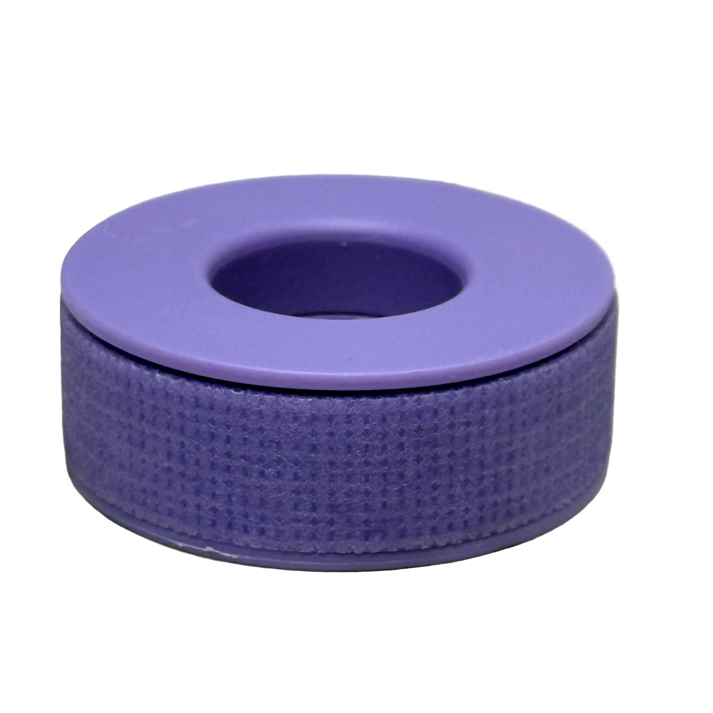 Purple woven tape on roll