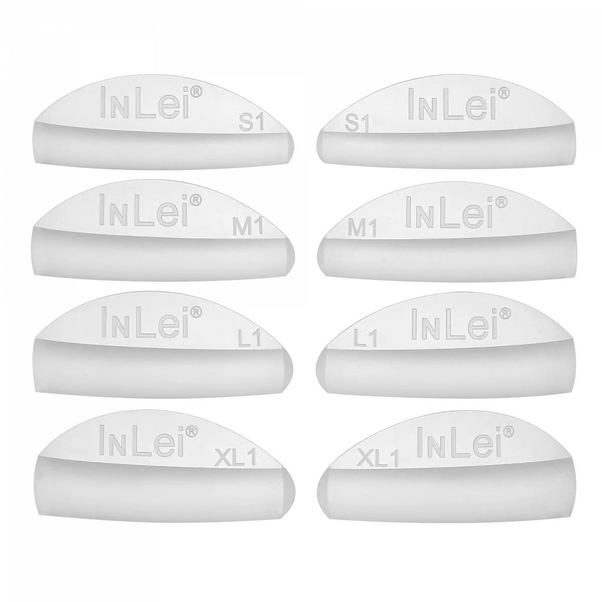 INLEI - ONLY 1 - Silicone Shields (Natural Lifted Effect) Mix 4 sizes - Cosmetica Pro Store