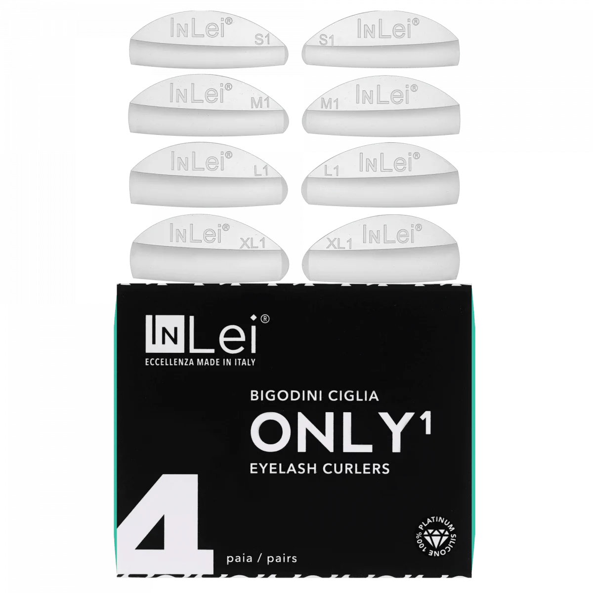 INLEI - ONLY 1 - Silicone Shields (Natural Lifted Effect) Mix 4 sizes - Cosmetica Pro Store