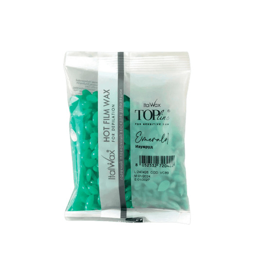 ITALWAX - Hard Wax Emerald Top Line, 100g - Cosmetica Pro Store