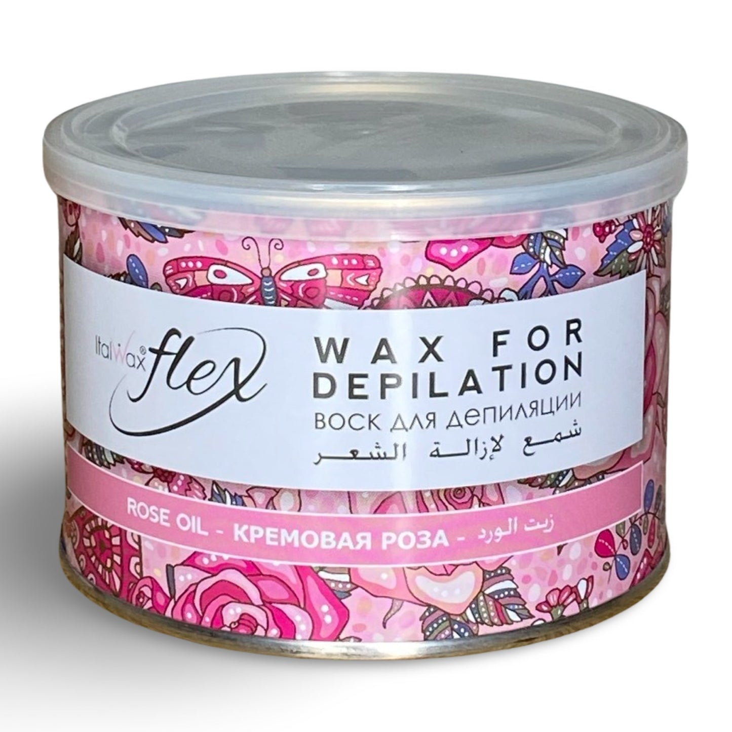 ITALWAX - Rose Oil Flex Wax Tin, 400ml - Cosmetica Pro Store