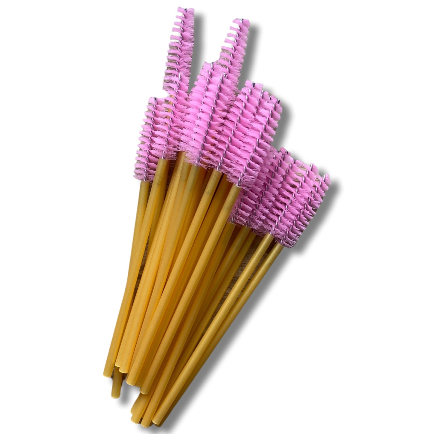 Mascara Wands/Spoolies Pink/Gold 50 Pack - Cosmetica Pro Store