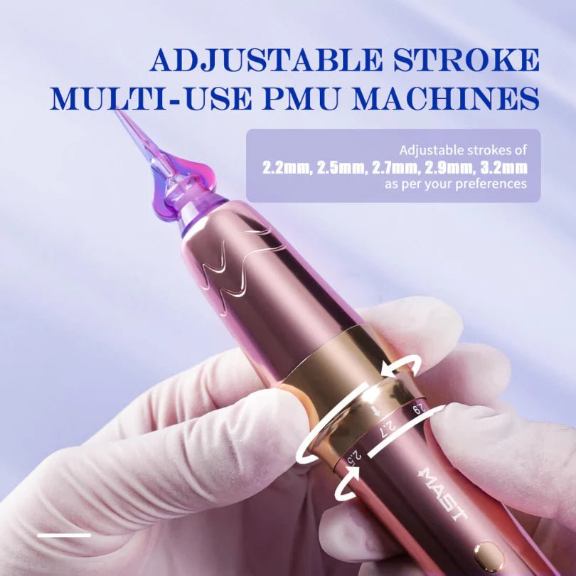 Mast P60 Wireless Tattoo Pen Machine - Adjustable Stroke - Cosmetica Pro Store
