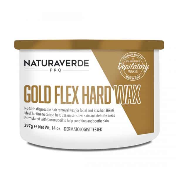 NATURAVERDE PRO - GOLD FLEX HARD WAX CAN 397g - Cosmetica Pro Store