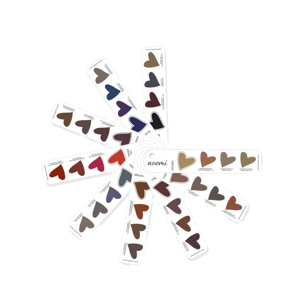 NOEMI - DYE SWATCH FILTER SET (9 FILTERS & 36 COLOUR MIXES) - Cosmetica Pro Store