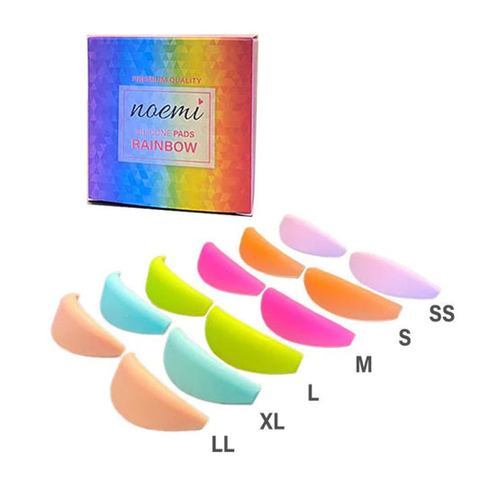 Noemi - Silicone Pads Rainbow (Mix Box 6 pairs) - Cosmetica Pro Store