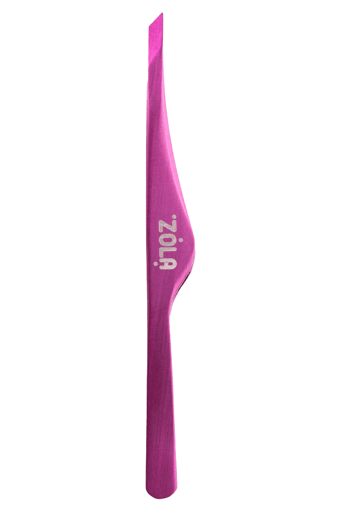 Zola - Slanted Tweezers Pink - Cosmetica Pro Store