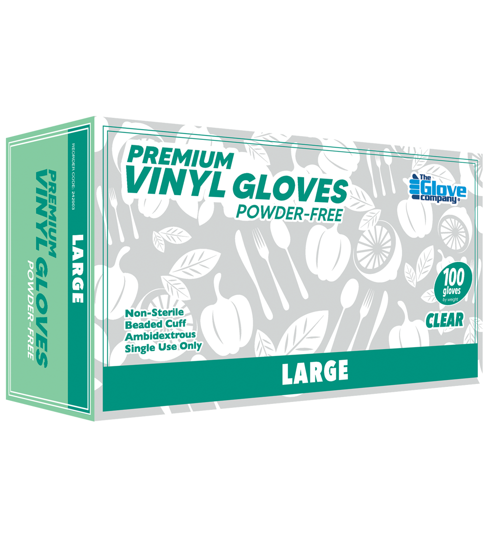 Vinyl Gloves - Non Powdered 100