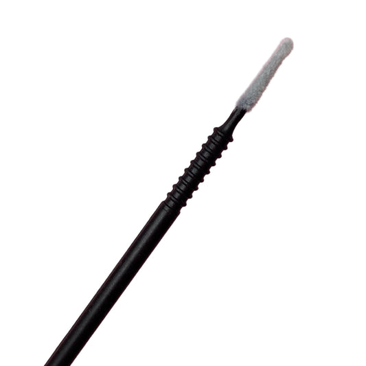 Black Microfibre Brush for eyelash applications.