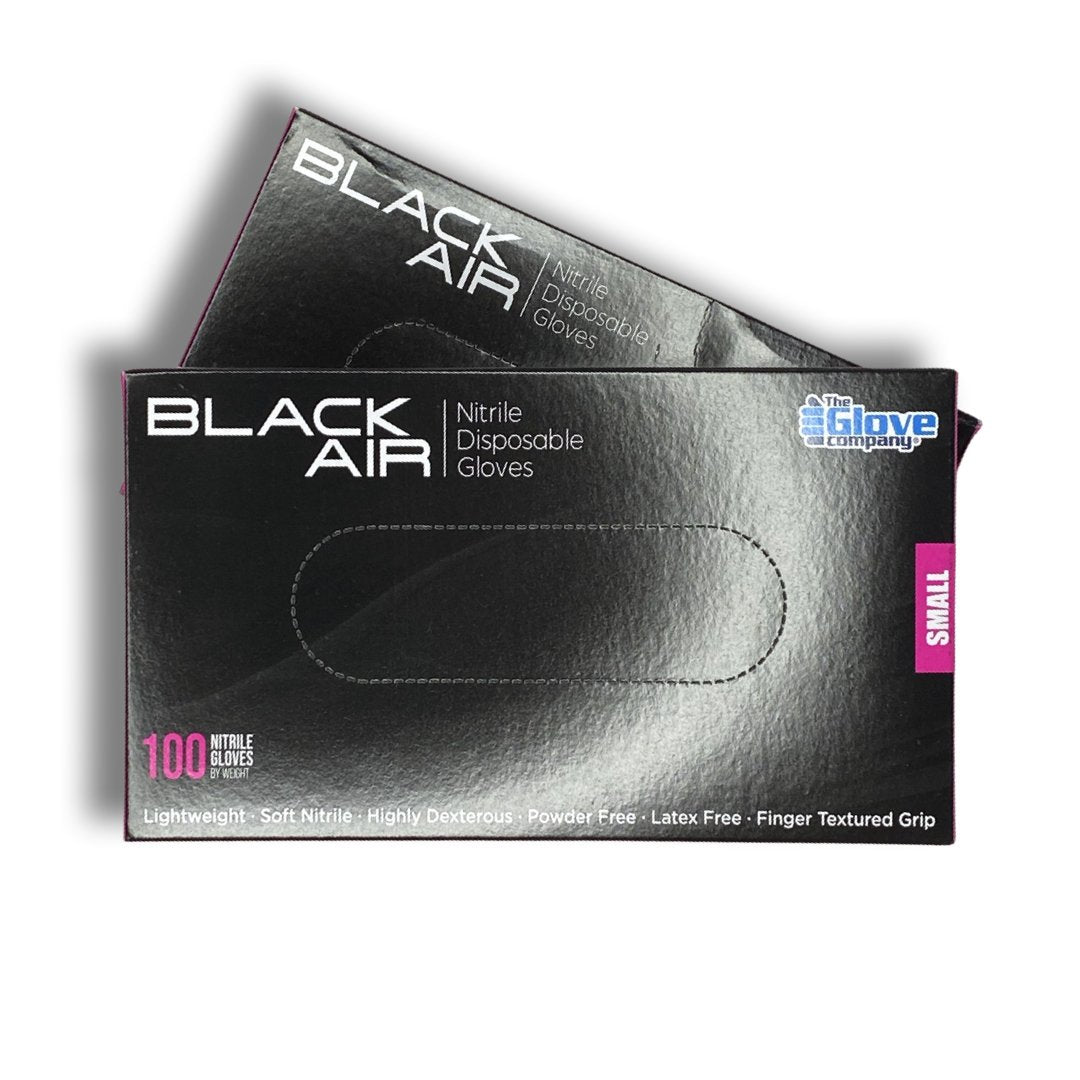 Disposable Black Nitrile Gloves 100 Pack - Cosmetica Pro Store