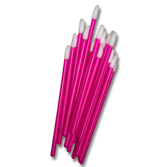 Disposable Lip Applicator Hot Pink 50 Pack - Cosmetica Pro Store