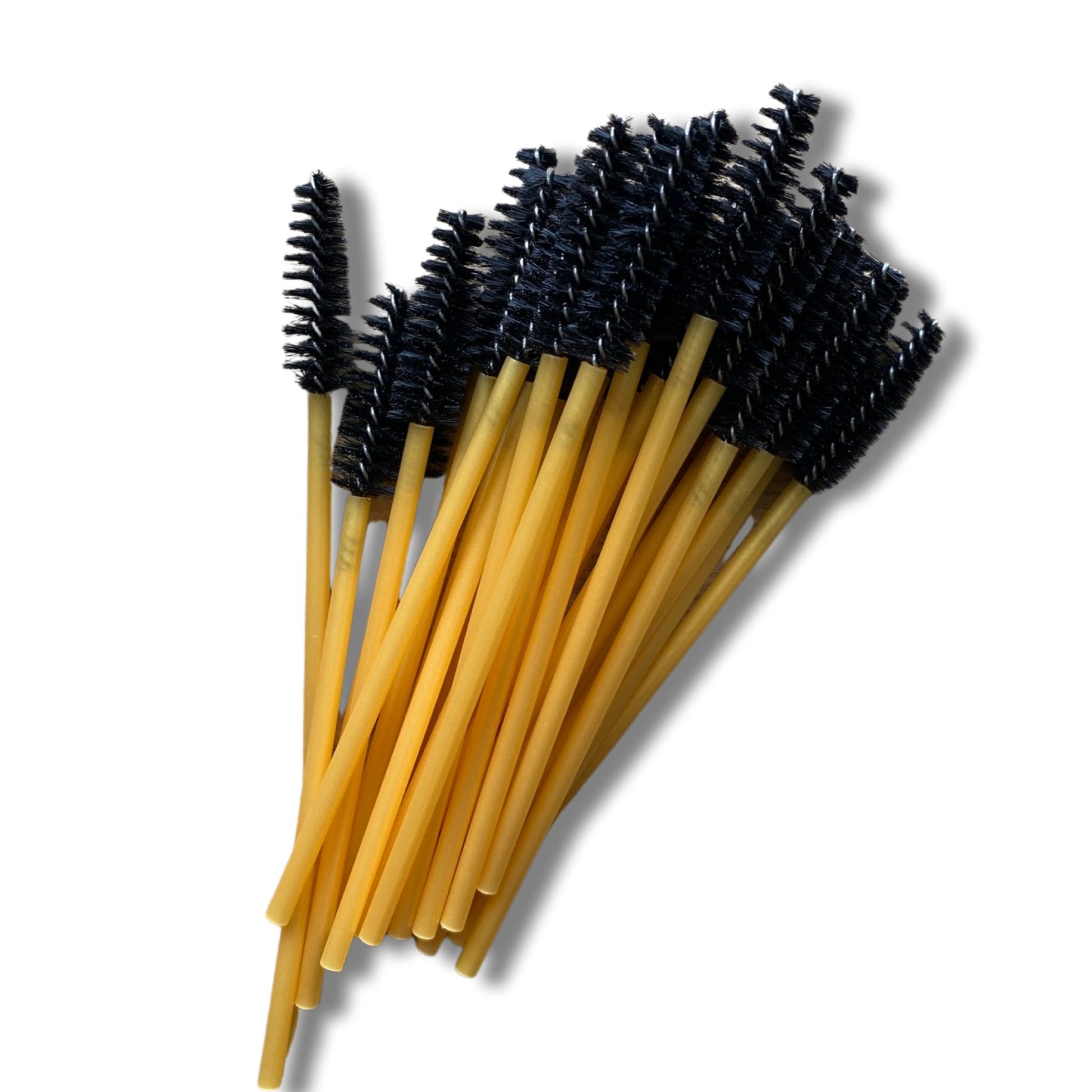 Mascara Wands/Spoolies Black/Gold 50 Pack - Cosmetica Pro Store