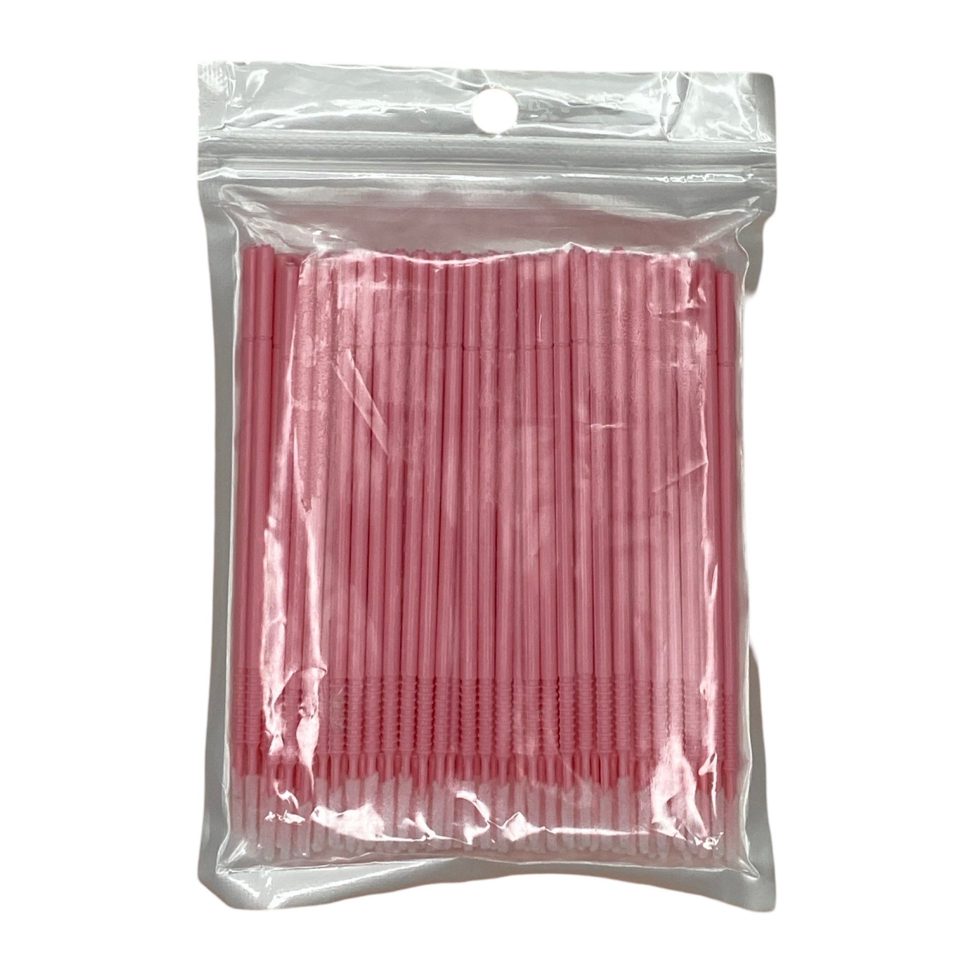 Micro Brushes Large Pink 100 Pack - Cosmetica Pro Store