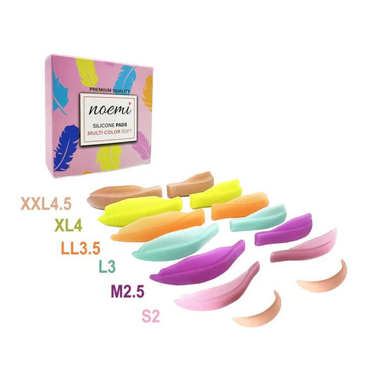 Noemi - Multi Color Soft silicone pads (Hybrid) - Cosmetica Pro Store