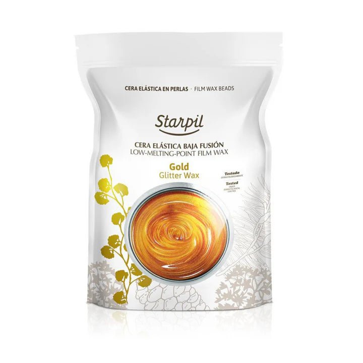 Starpil - Glitter Wax Beads Gold (1KG) - Cosmetica Pro Store