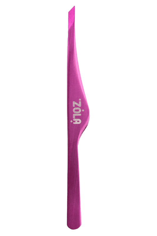 Zola - Slanted Tweezers Pink - Cosmetica Pro Store