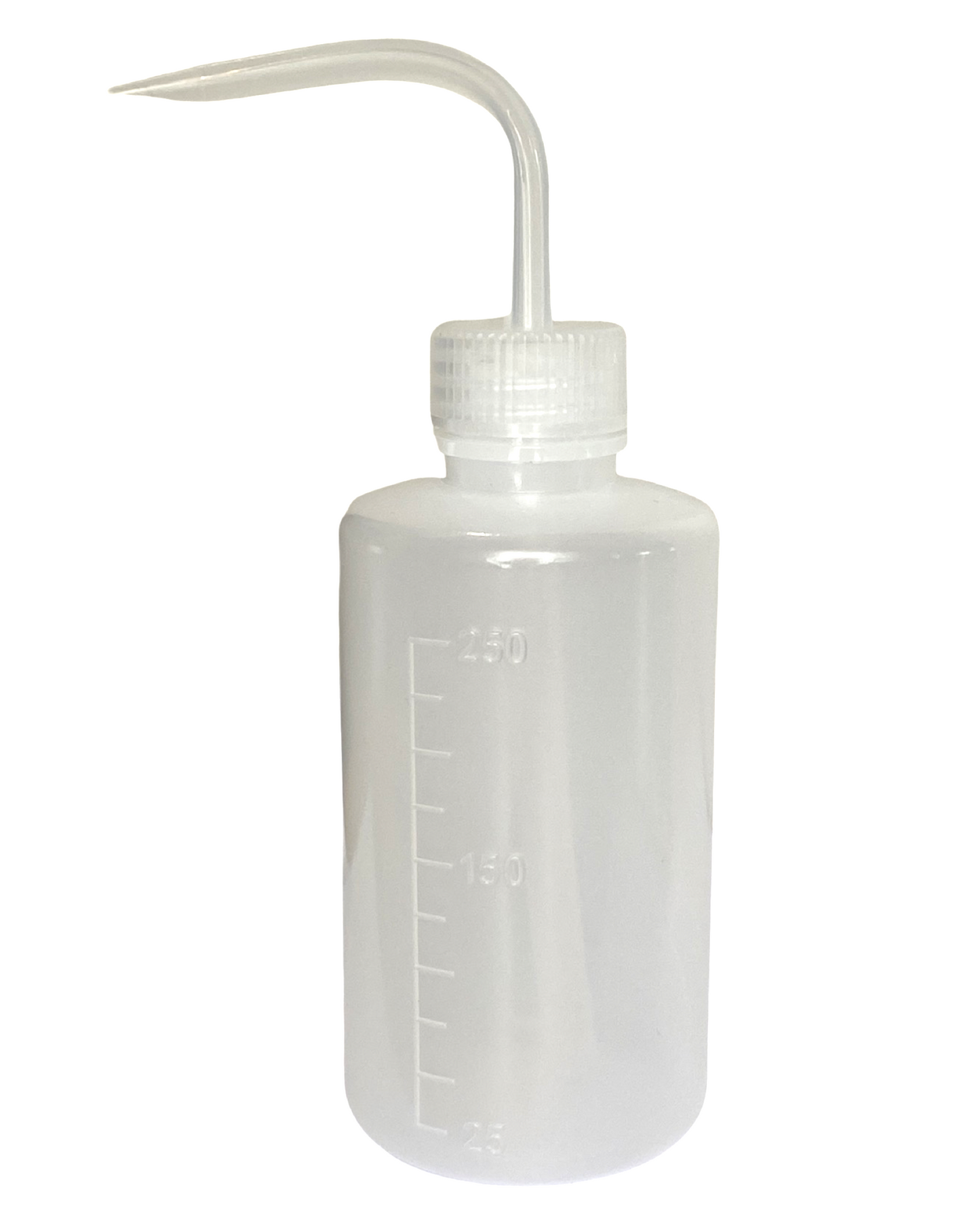 clear wash bottle with spout