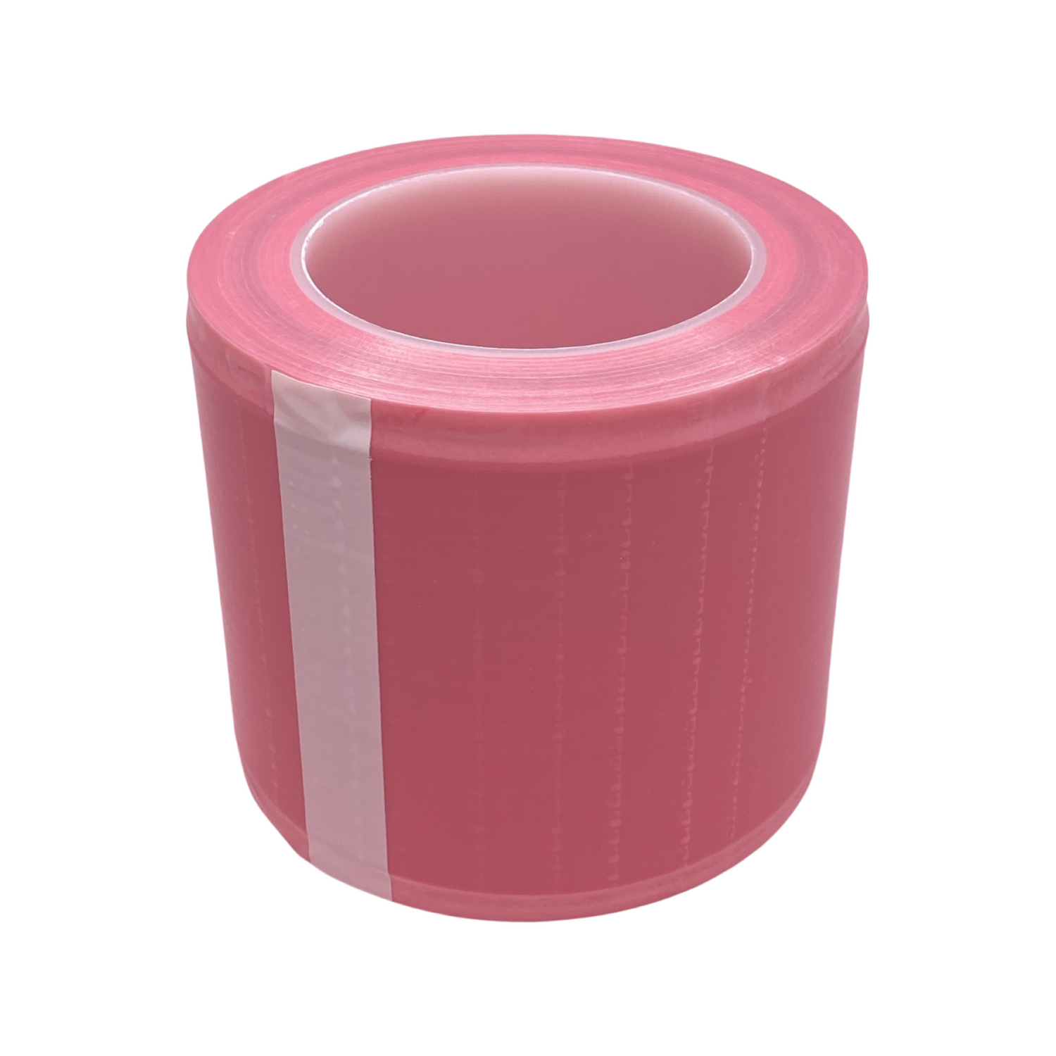 Pink roll of protective barrier film