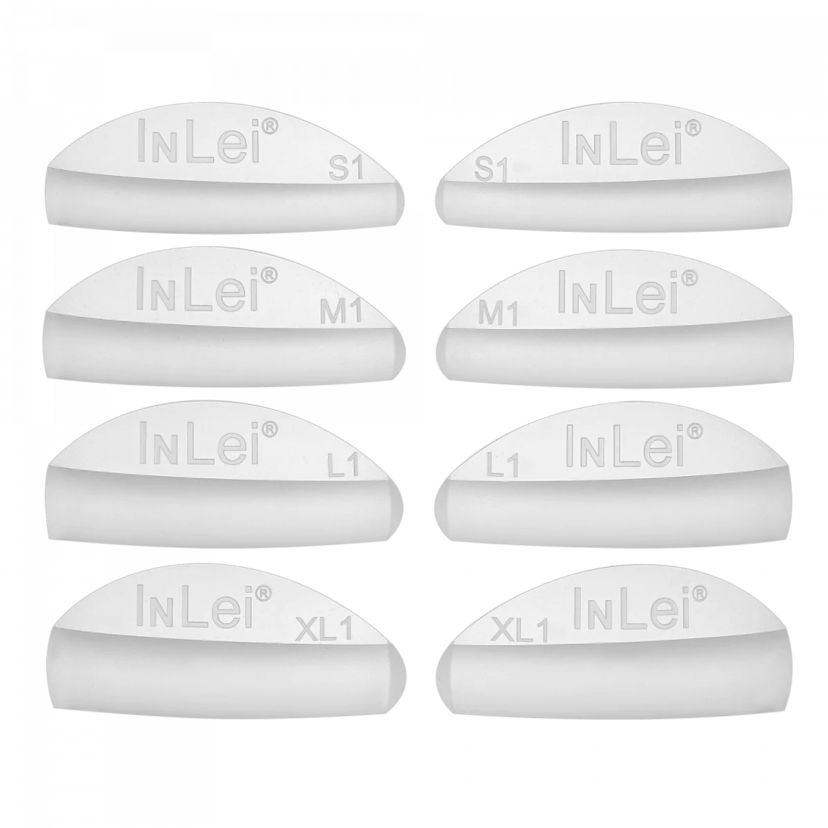 INLEI - ONLY 1 - Silicone Shields (Natural Lifted Effect) Mix 4 sizes